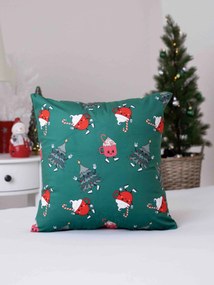 Vianočná obliečka na vankúš mikroplyš 40 × 40 cm - Zimná zábava
