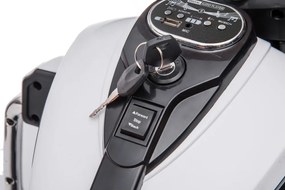 LEAN CARS Nabíjateľná trojkolesová motorka Goldwing White