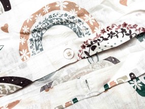 Krepové obliečky do postieľky Renforcé RAINUBI biele Rozmer obliečky: 45 x 65 cm | 90 x 140 cm