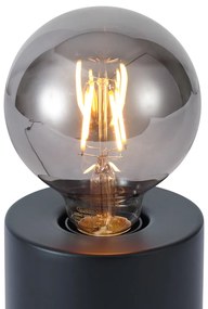 Moderná stolná lampa čierna 13cm - Cylinder