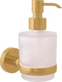 Slezák - RAV Dávkovač tekutého mydla sklenený COLORADO - COA0303ZK, Zlatá kartáčovaná