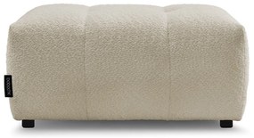 Béžová podnožka z textílie buklé Roxelane – Bobochic Paris