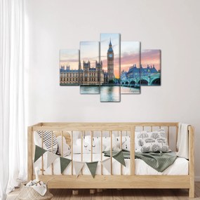 Obraz - Londýn v pastelových farbách (150x105 cm)
