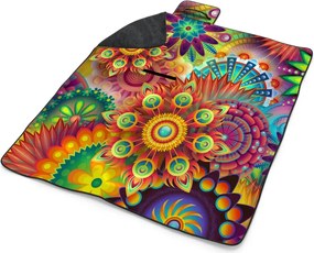 Sablio Plážová deka Farebné obrazce: 200x140 cm