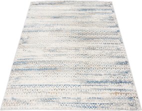 TA Koberec G494B WHITE/D_BLUE PORTLAND HIL Biely Obdĺžnikový Rozmer: 80x150 cm