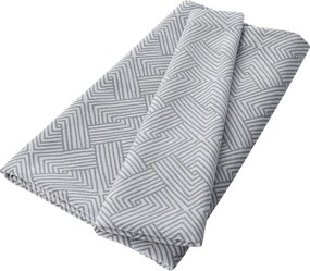 Prehoz na posteľ 220x260 cm farba produktu strieborná látka zapletaná, vzorované