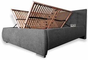 Posteľ čalúnená Aria + lamelový rošt + matrac EMI