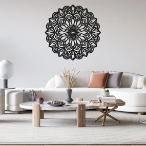 Drevená  dekorácia na stenu mandala rovnováhy  | SENTOP HDF0252
