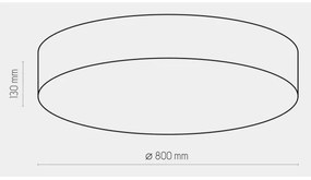 Stropné svietidlo RONDO 6xE27/15W/230V pr. 80 cm biela