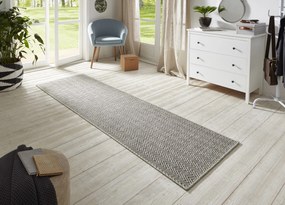 BT Carpet - Hanse Home koberce Behúň Nature 104269 Grey / Anthracite – na von aj na doma - 80x500 cm