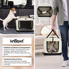 Leopet Transportný box pre psov XXXL, 102 x 69 x 69 cm, béž