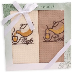 Utierky v darčekovom balení 2 set Cafe