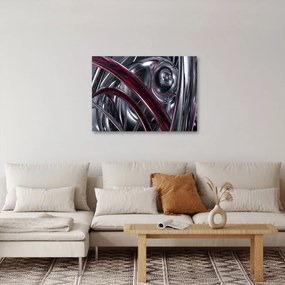 Obraz sivej abstrakcie (70x50 cm)