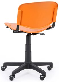Pracovná stolička ISO, otočná, oranžová