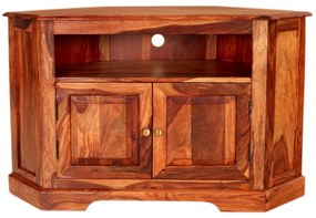 TV stolík rohový 110x70x50 indický masív palisander Super natural