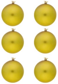 DECOLED Plastová lopta, 10 cm, zelená, 6 x matná