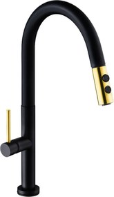 Mexen Ava - Vysoká batéria/drezová, čierna-zlatá, 672800-75