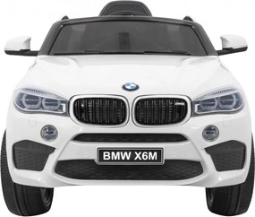 Ramiz Detské elektrické autíčko BMW X6M, biele SUV + diaľkové ovládanie
