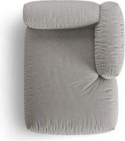 Svetlosivý modul pohovky (pravý roh) Martina – Micadoni Home