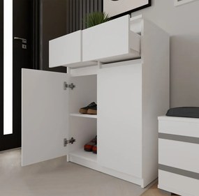 Komoda Malwa 2DD2S 70 cm bílá