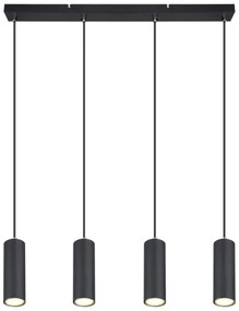 Globo 57911-4HB - Luster na lanku ROBBY 4xGU10/35W/230V čierna