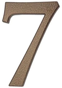 PSG 64.147 - hliníková 3D číslica 7, číslo na dom, výška 190 mm, hnedá