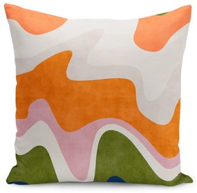 Obliečka na vankúš 43x43 cm Squiggly Orange – Mila Home