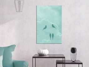 Artgeist Obraz - Celadon Sky (1 Part) Vertical Veľkosť: 40x60, Verzia: Premium Print