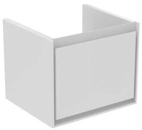 Ideal Standard Connect Air - Skrinka pod umývadlo CUBE 550 mm, 1 zásuvka, lesklý biely + matný biely lak E0844B2