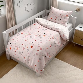 Krepové obliečky do postieľky Renforcé LOVITA ružové Rozmer obliečky: 45 x 65 cm | 90 x 140 cm