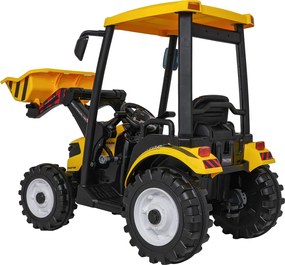 Ramiz MEGA Traktor D68 s prívesom žltý