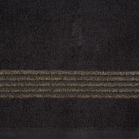 BAVLNENÝ UTERÁK LILA 50X90 CM ČIERNA