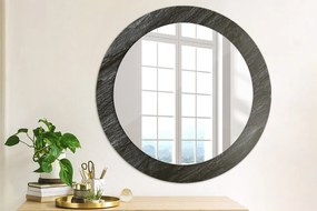 Okrúhle ozdobné zrkadlo Čierny kameň fi 70 cm