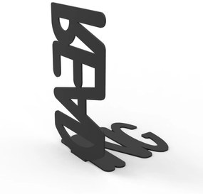 Kovová zarážka na knihy READING černá