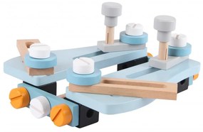 Drevená dielňa s náradím EcoToys – 52 dielov