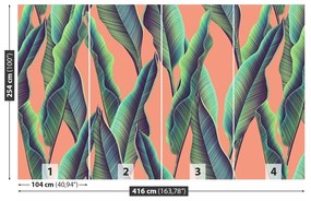 Fototapeta Vliesová Tropické listy 250x104 cm