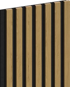 Mexen Lam-F, akustické stenové lamely 275 × 31,5 cm, filc 6 mm, dub jantárový, S105-275317-2812-073