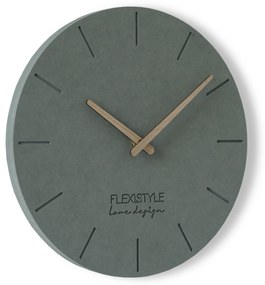 Dekorstudio Moderné drevené hodiny EKO sivé