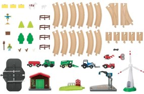 lupilu®  Drevená železničná súprava L (farma)  (100394949)