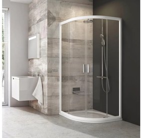 Ravak 3B270100Z1 - Sprchový kút štvordielny štvrťkruhový BLIX 90x90 cm biela