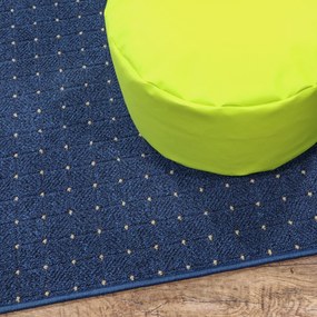 Condor Carpets, Kusový koberec Udinese modrý, 60x110, modrá, chodba / predsieň