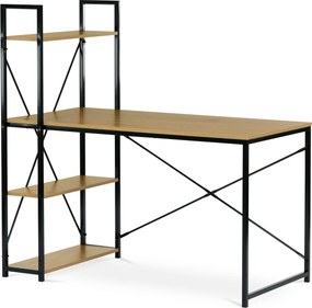 Pracovný stôl s regálom GD-520 OAK Farba: Hnedá