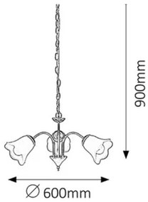 Rabalux luster Rafaella 7233