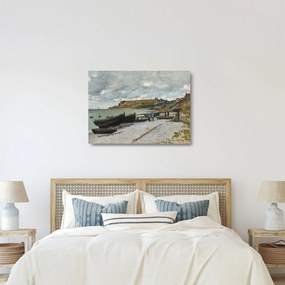Sklenený obraz - Claude Monet, Sainte Adresse, reprodukcia (70x50 cm)