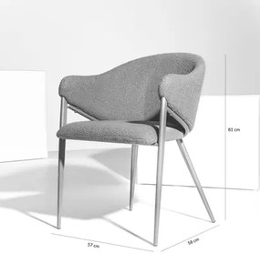 Stolička AVRINO boucle modrá