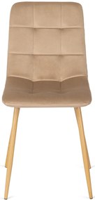 PROXIMA.store - Čalúnená jedálenská stolička FREDY FARBA: čierna, FARBA NÔH: chróm