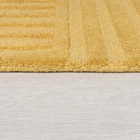 Kusový koberec Solace Zen Garden Ochre, 160x230, žltá, obývacia izba, Flair Rugs