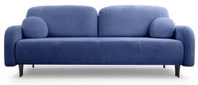 Rozkladacia čalúnená trojmiestna pohovka CLOUDY modrá