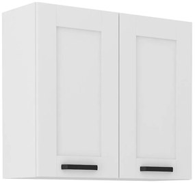 Kuchynská skrinka LUNA biely mat/biely  80g-72 2f