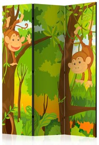 Artgeist Paraván - Jungle - Monkeys [Room Dividers]